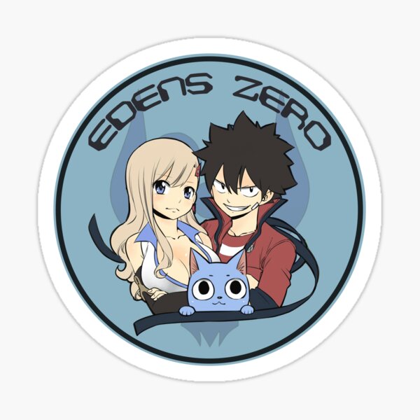 Edens Zero Cute Rebecca Happy and Shiki  Sticker for Sale by