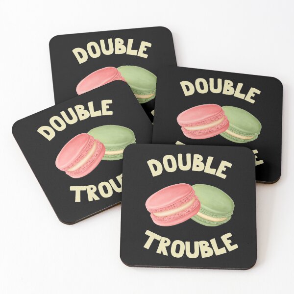 Item preview, Macaroon Double Trouble Macarons Lover Sweet Treat designed and sold by Legit Hooligan.