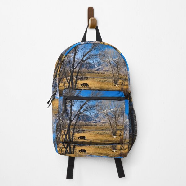 Item preview, Horses grazing in a meadow between U.S. 395 and Lower Rock Creek Road north of Bishop in Mono County, California designed and sold by OrcaNature.