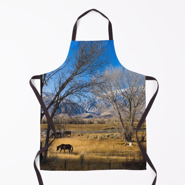 Item preview, Horses grazing in a meadow between U.S. 395 and Lower Rock Creek Road north of Bishop in Mono County, California designed and sold by OrcaNature.