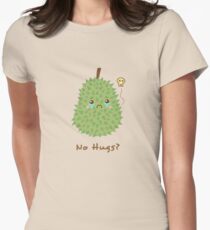 Cute Sad Durian With No Hugs Women's Fitted T-Shirt
