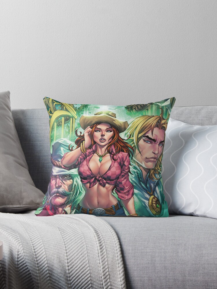 Cowboy store throw pillow