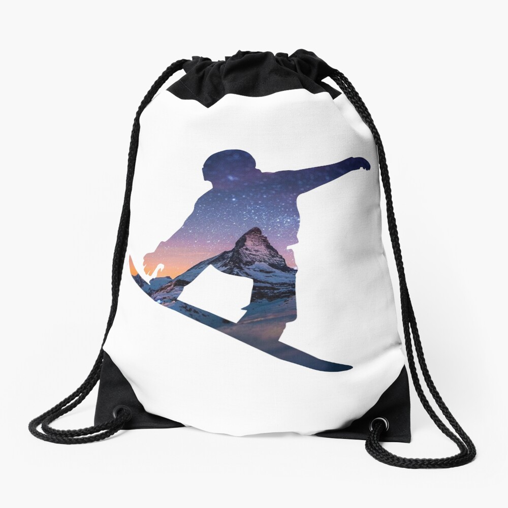 Snowboard Drawstring Bag
