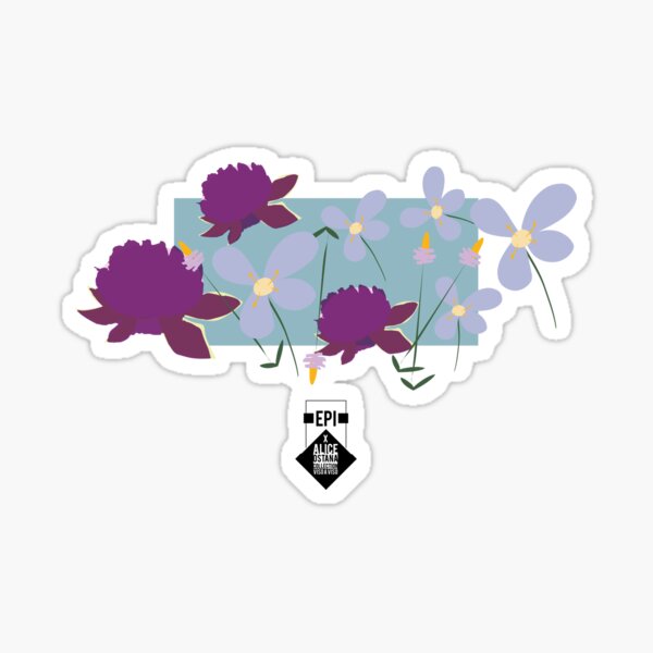 Geranium pratense Sticker
