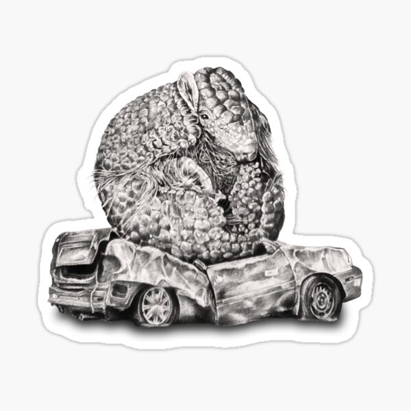 An Inelegant Armadillo Sticker