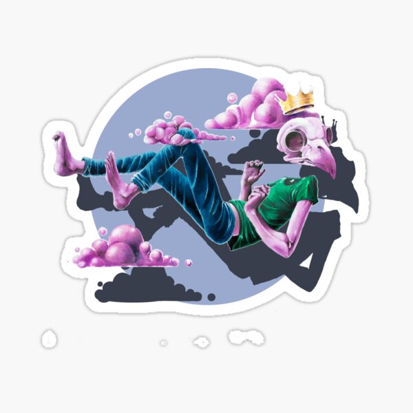 Suspended Skull Sticker