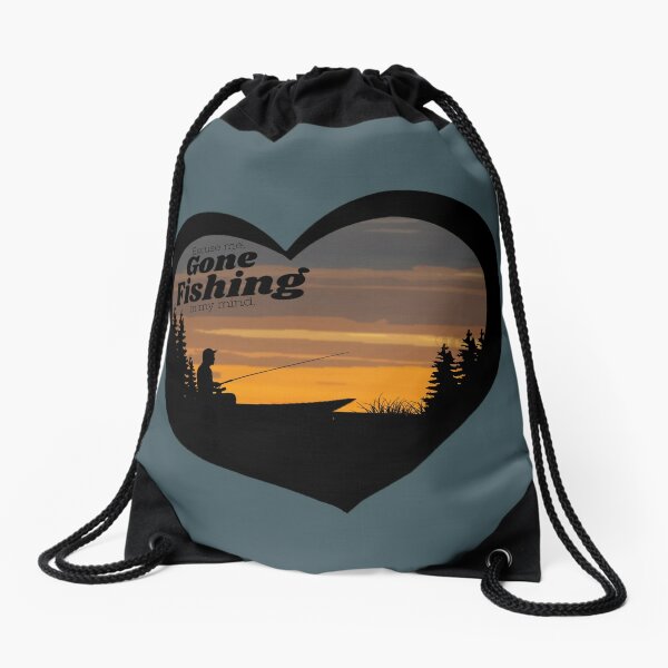 Love 2 Fly Fish - Fly Fishing design for Fisherman and Anglers | Drawstring  Bag