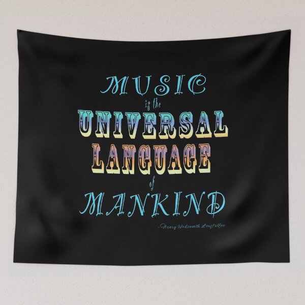 Item preview, Music is the universal language - Quote designed and sold by MyxTees.