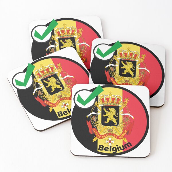 Item preview, Belgium Flag with Shield  designed and sold by WhereIsTravis.
