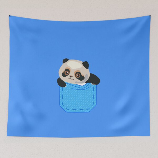 Item preview, Funny cute baby panda in a pocket designed and sold by Marharyta Ushakova.