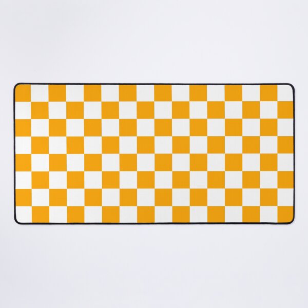 Aperçu de l'œuvre Motif damier orange et blanc créée et vendue par rewstudio.