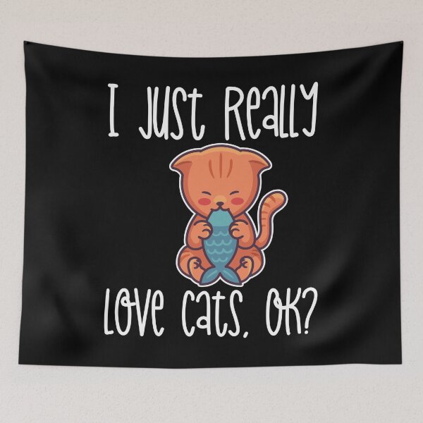 Item preview, I Just Really Love Cats, OK? product designed and sold by theodoros20.
