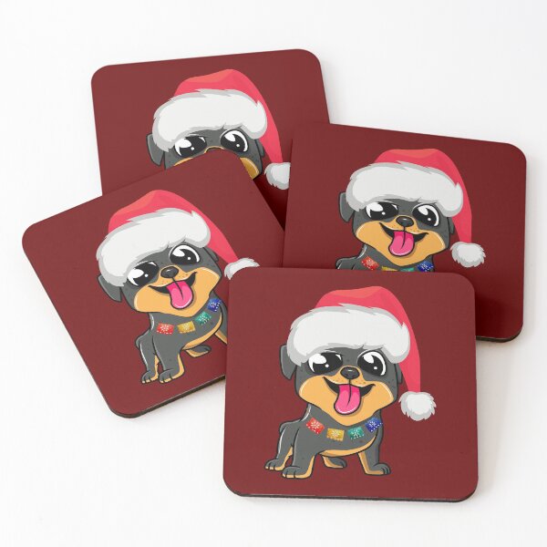 Item preview, Cute Christmas Dog With Santa Hat designed and sold by odrito.