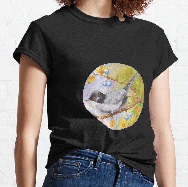 Sardinian Warbler and Sloes Classic T-Shirt