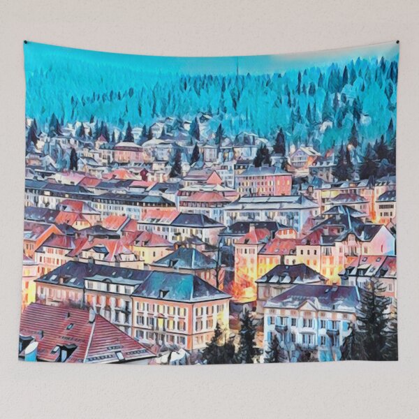 Item preview, La Chaux-de-Fonds Skyline designed and sold by Sofia-Draws.