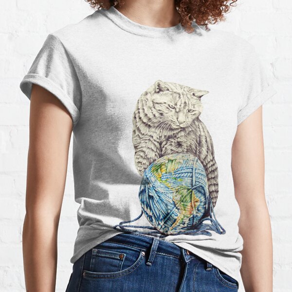 Our feline deity shows restraint Classic T-Shirt