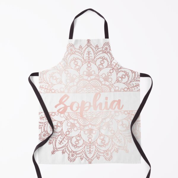 Item preview, First name Sophia mandala in rose gold designed and sold by felinefeelings.