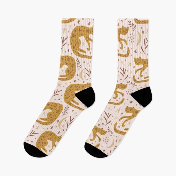 Item preview, Naive Mystic Tigers with Moon and Florals designed and sold by nouveaudecor.