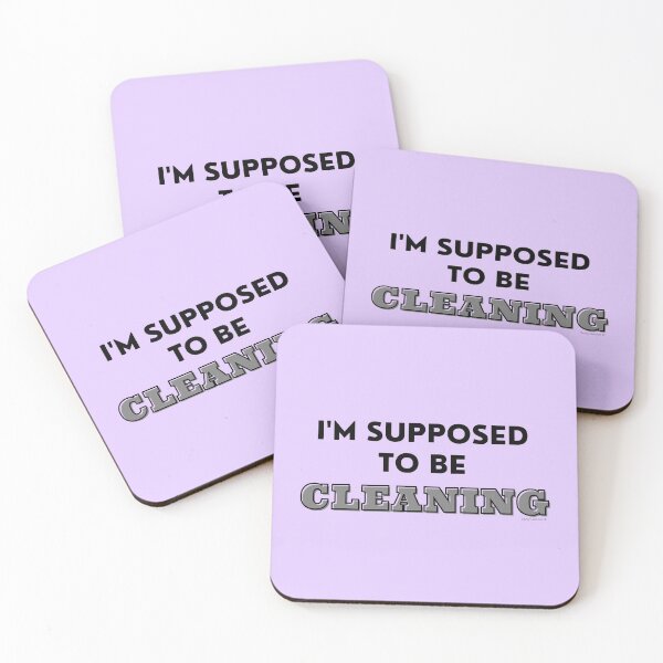 Item preview, I'm Supposed to Be Cleaning Funny Cleaning Sarcastic Gift designed and sold by SavvyCleaner.
