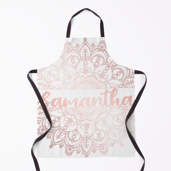 Item preview, First name Samantha mandala in rose gold designed and sold by felinefeelings.