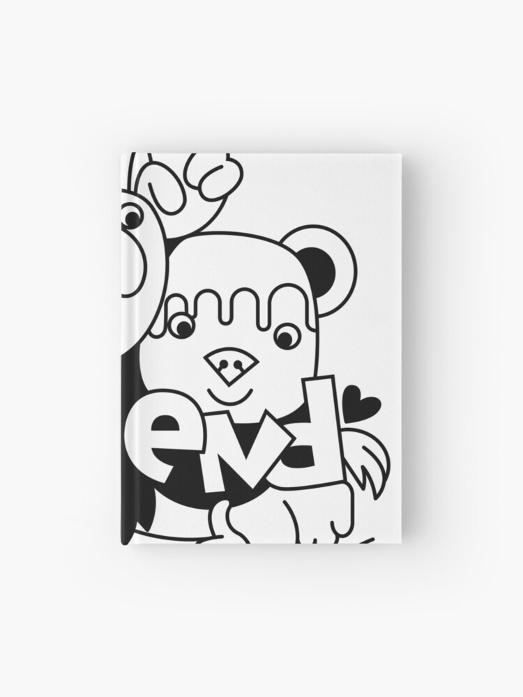 Drawing Group Of Friends Baby Animals Cartoon Hardcover Journal By Lesiay Redbubble