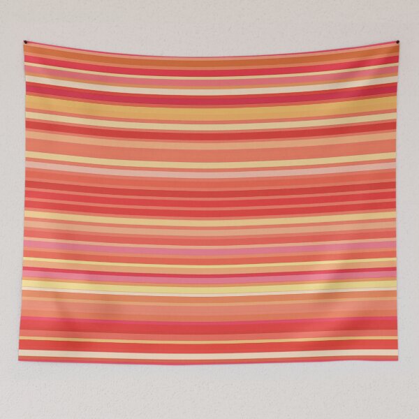 Item preview, Blended Stripes, Shades of Coral Orange designed and sold by Marymarice.