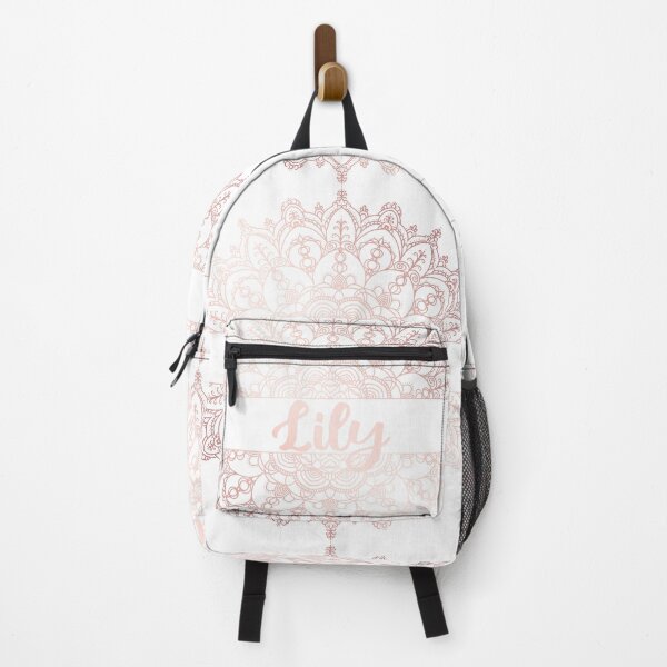 Item preview, First name Lily mandala in rose gold designed and sold by felinefeelings.