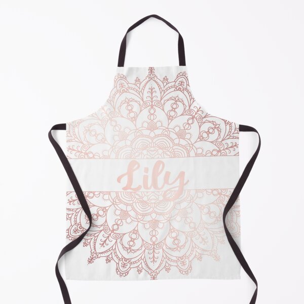 Item preview, First name Lily mandala in rose gold designed and sold by felinefeelings.