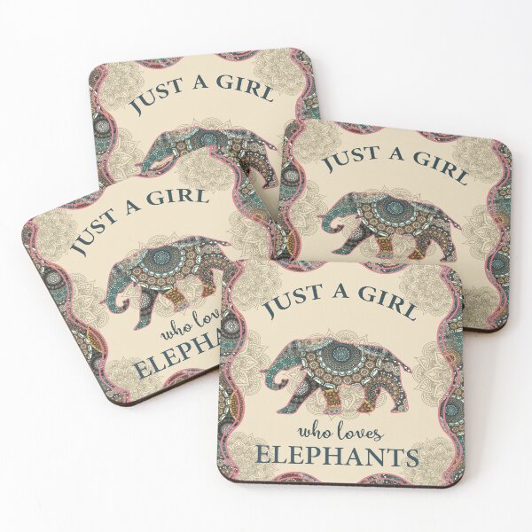 Item preview, Just A Girl Who Loves Elephants Mandala designed and sold by Midu Roy.