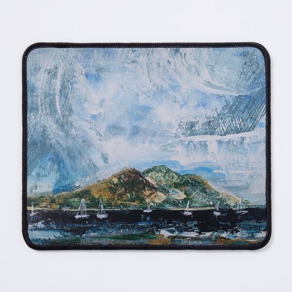 Item preview, Holy Isle from Lamlash, Isle of Arran, Scotland  designed and sold by ACameronArt.