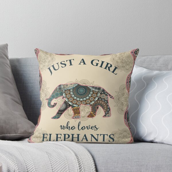 Item preview, Just A Girl Who Loves Elephants Mandala designed and sold by Midu Roy.