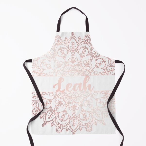 Item preview, First name Leah mandala in rose gold designed and sold by felinefeelings.