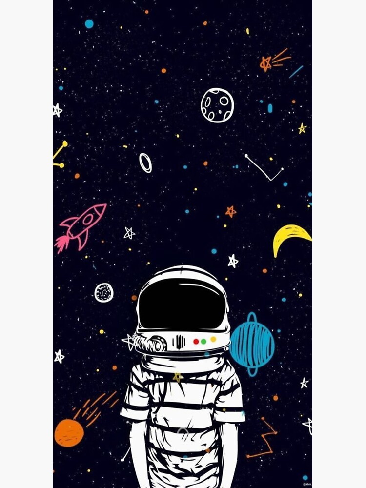 Space Austronaut Star Sticker By Heets20 Redbubble