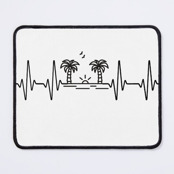 Item preview, I Love Tropical Islands Heartbeat Pulse Hawaii Take Me To The Beac designed and sold by Sun Sand & Sea Art.