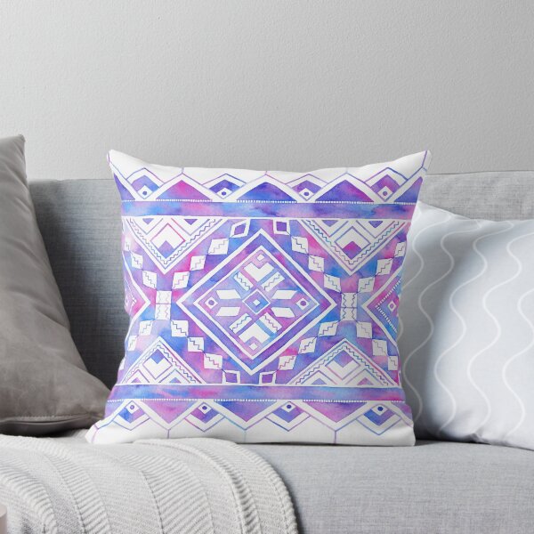 Item preview, Geometric watercolor ornament   designed and sold by runlenarun.