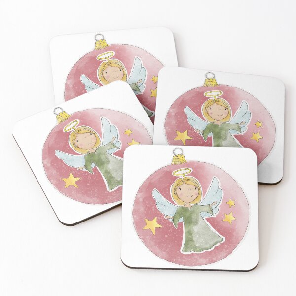 Item preview, Sweet little angel on Christmas bauble designed and sold by Kreajuut.