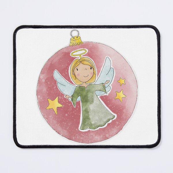 Item preview, Sweet little angel on Christmas bauble designed and sold by Kreajuut.
