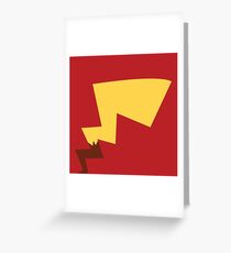 Male Pikachu Tail Greeting Card