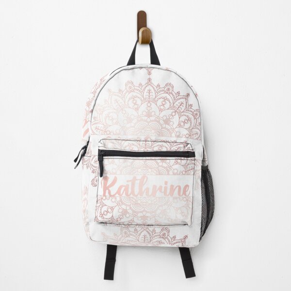 Item preview, First name Kathrine mandala in rose gold designed and sold by felinefeelings.
