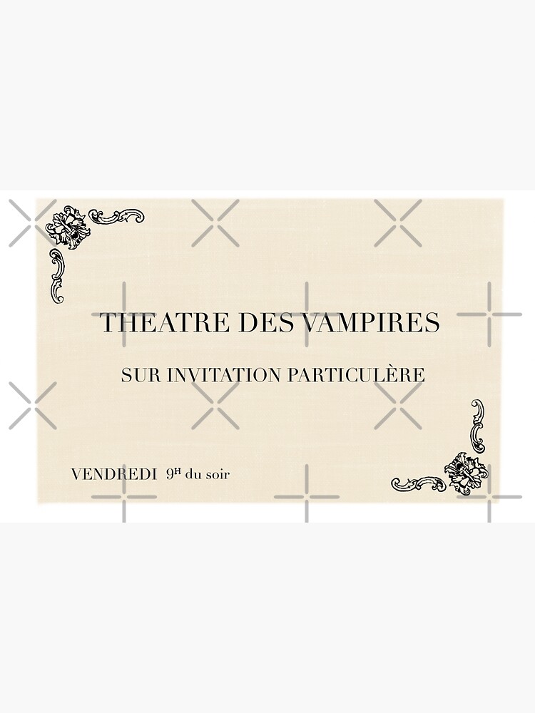 Theatre des Vampires Invitation&quot; Magnet for Sale by KristaZed 
