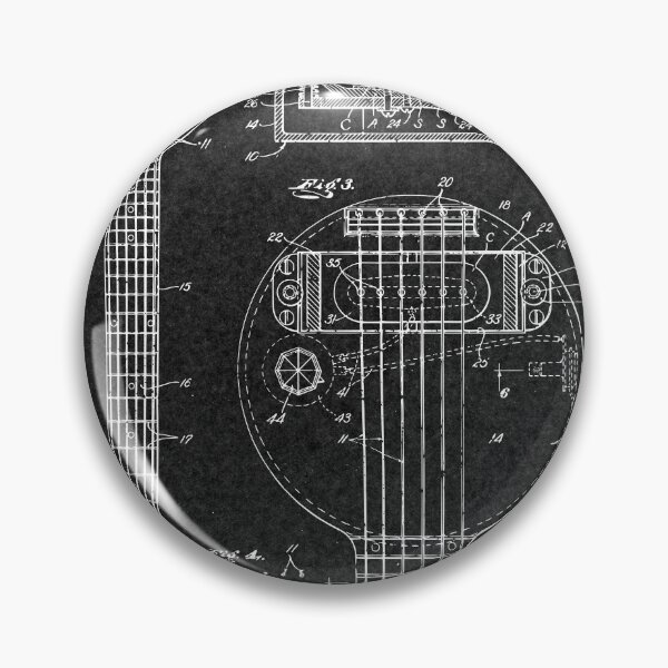 Item preview, Electric Guitar Patent 1937 designed and sold by PatentArt.