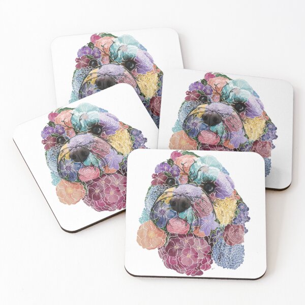 Item preview, Cavapoo, Cavapoo Lover Gift, Cavapoo Floral, Flower Cavapoo, Floral Cavapoo, Cavapoo Art, Cavapoo Owner designed and sold by Beaniebow.