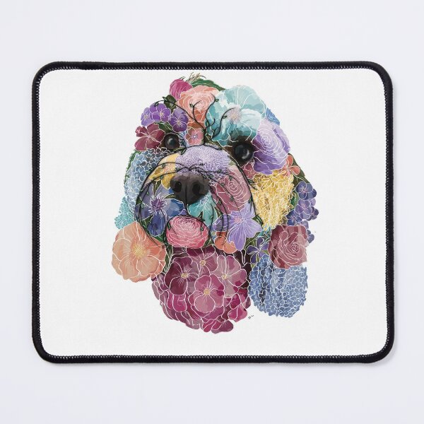 Item preview, Cavapoo, Cavapoo Lover Gift, Cavapoo Floral, Flower Cavapoo, Floral Cavapoo, Cavapoo Art, Cavapoo Owner designed and sold by Beaniebow.