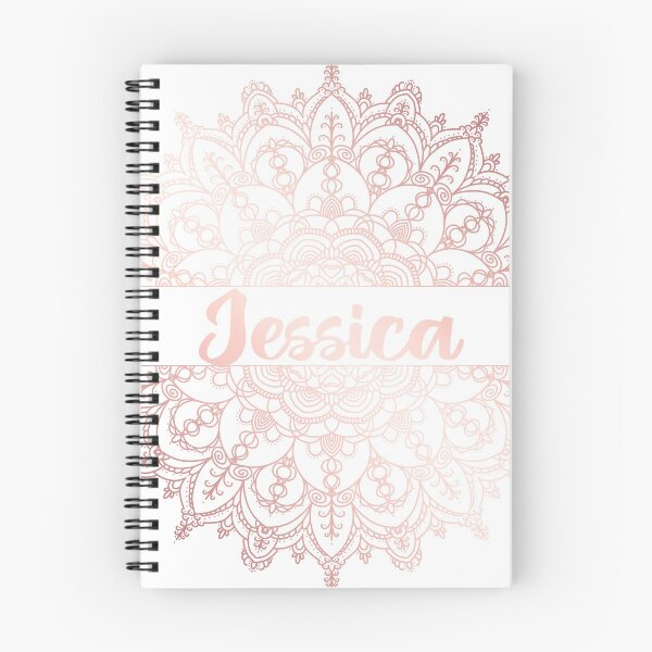 Item preview, First name Jessica mandala in rose gold designed and sold by felinefeelings.