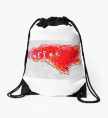 NC Coffee Drawstring Bag