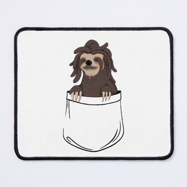 Item preview, pocket rastafarian sloth designed and sold by adrart7.