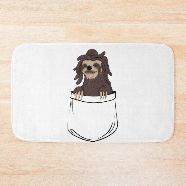 Item preview, pocket rastafarian sloth designed and sold by adrart7.