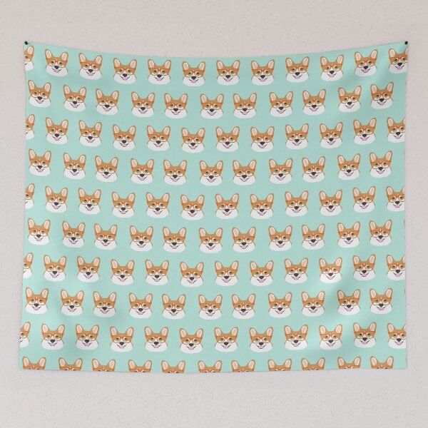 Item preview, Corgi glasses welsh corgi dog breed custom pet portrait print pet friendly design designed and sold by PetFriendly.