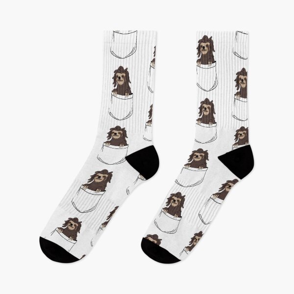 Item preview, pocket rastafarian sloth designed and sold by adrart7.