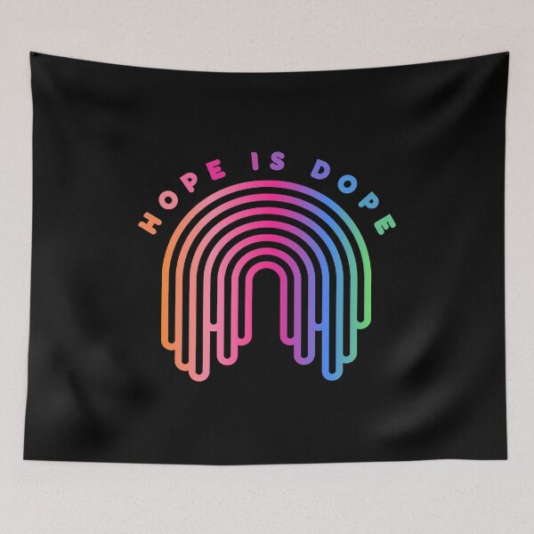 Item preview, Hope is Dope - Rainbow - Motivational - Inspirational designed and sold by DesignByLeo.